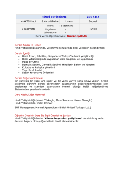 HİNDİ YETİŞTİRİCİLİĞİ