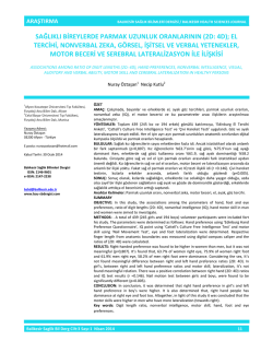 el tercihi, nonverbal zeka, g&ouml;rsel, işitsel ve verbal