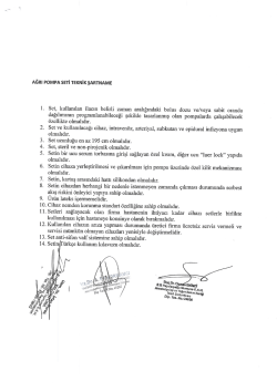 AĞRI PoıvıPA sETi TEKNİK şARTNAME 10. ll. 12.