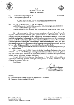 ll Emniyet M&uuml;d&uuml;rl&uuml;ğ&uuml;