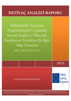 Knowledge Transfer of Numerical Analysis and 3D