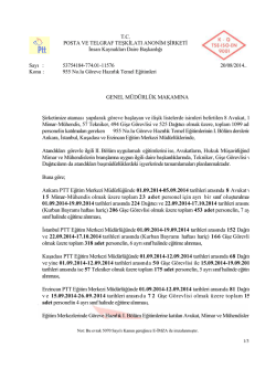 Makam Oluru - İnsan Kaynakları Daire Başkanlığı