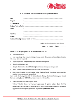 tbf antren&ouml;r 1 kademe katılım formu 2014