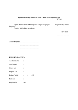 Eğitimciler Birliği Sendikası Sivas 2 No.lu Şube