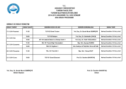 Programa ulaşmak i&ccedil;in tıklayınız. - Turizm Fak&uuml;ltesi