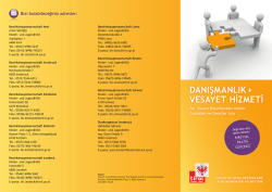 DaNışMaNlıK+ VEsayET HİZMETİ