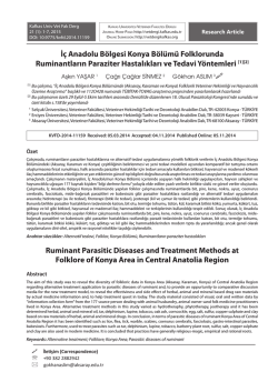 Ruminant Parasitic Diseases and Treatment Methods at Folklore of