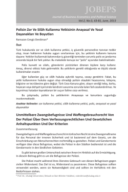 Tam Metin/Full Paper