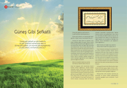 G&uuml;neş Gibi Şefkatli