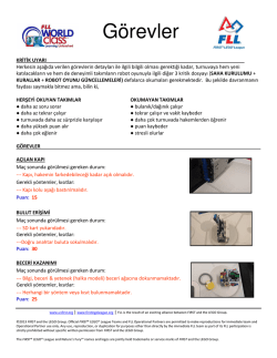 3. G&Ouml;REVLER 02.11.2014 tarihinde g&uuml;ncellenmiştir.