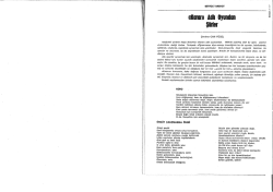 """Karar"" Adlı Oyundan Şiirler"