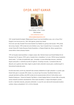 OP.DR. ARET KAMAR