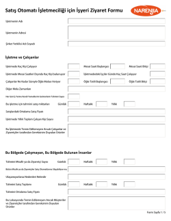 Detaylı talep ve inceleme formunu