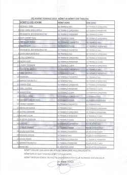 DİŞ HEKİMİ TEMMUZ 2014