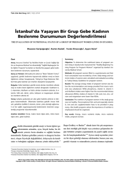 PDF İndir - T&uuml;rkiye Aile Hekimliği Dergisi