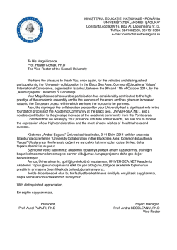 MINISTERUL EDUCAŢIEI NAȚIONALE