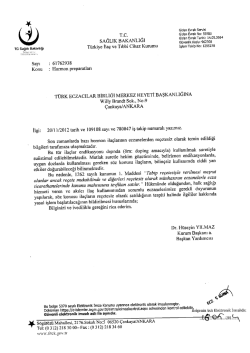 Eki i&ccedil;in tıklayınız - T&uuml;rk Eczacıları Birliği