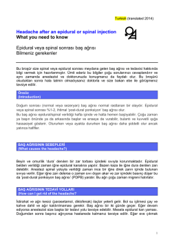 Headache after an epidural or spinal injection What you need to