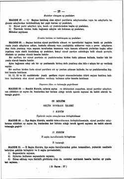 Muteber olmıyan oy puslalan MADDE 27. &mdash; 1) Se&ccedil;ime katılmış olan