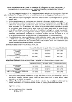 Genel Kurul Kararları