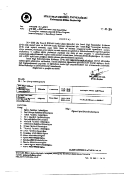 ENF-803 ve ENF-804 Ders Kodlu Temel Bilgi Teknolojileri Kullanımı