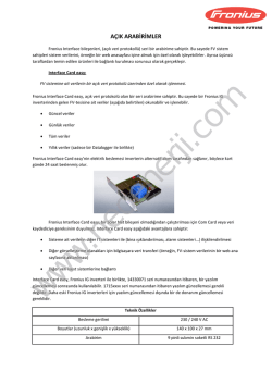 A&ccedil;ık ara birimler