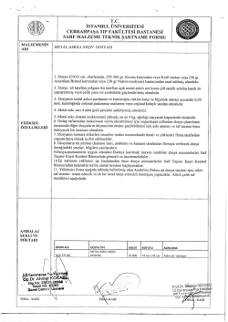 T.c. İSTANBUL &Uuml;NİyERsİTEsİ _ cERRAHPAsA TIP FAKULTEsI