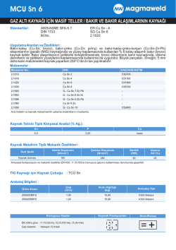 MCU Sn 6 - Oerlikon Kaynak