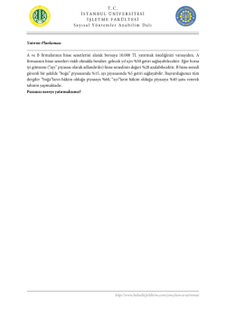 T.C. İSTANBUL &Uuml;NİVERSİTESİ İŞLETME FAK&Uuml;LTESİ