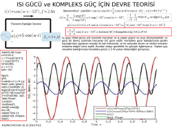 Isı G&uuml;c&uuml; ve Kompleks G&uuml;&ccedil;