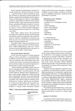 Hipoksinin Bilişsel İşlevlere Etkisi &Uuml;zerine Karşılaştırmalı Bir