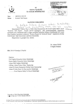 kontrole tabi ila&ccedil;lar konulu 2014/9 genelge i&ccedil;in tıklayınız