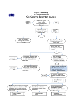 &Ouml;n &Ouml;deme İşlemleri S&uuml;reci