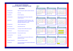 g&uuml;z yarıyılı b&uuml;lent ecevit &uuml;niversitesi 2013