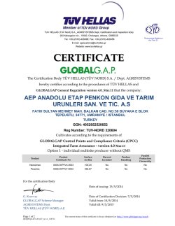 CERTIFICATE - Anadolu ETAP