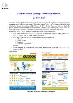 İş Jeti Pazarının Geleceği Tahminleri &Uuml;zerine... 21 Ekim 2014