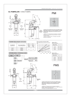 el pompaları / hand pumps - Hid-Tek