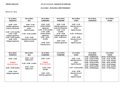 EFT - RASPORED za zimski semestar final PP DOPUNA 25.11