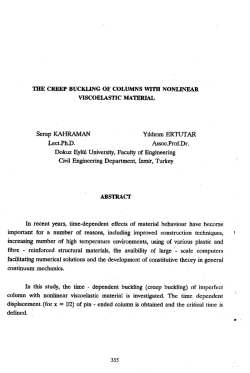 Doğrusal Olmayan Viskoelastik Malzemeli Kolonların S&uuml;nme