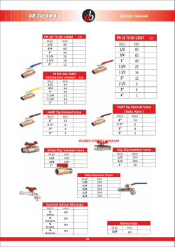 Qb K&Uuml;RESEL vANALAR PN 16 TS EN 13547 TSE