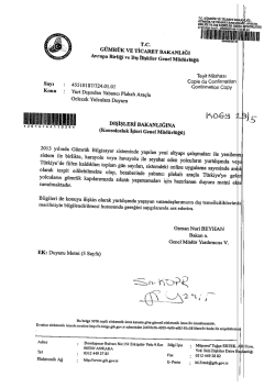 G&uuml;mr&uuml;k Genel Tebliği