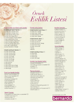&Ouml;rnek Evlilik Listesini İndirmek İ&ccedil;in Tıklayınız