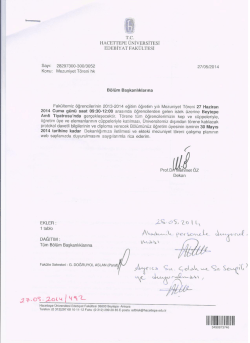 Tc HACETTEPE &Uuml;NivıaRstTışst EDEBIYAT FAKULTEsı