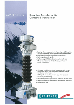 Akım-Gerilim (Combined) 36&hellip;170 kV