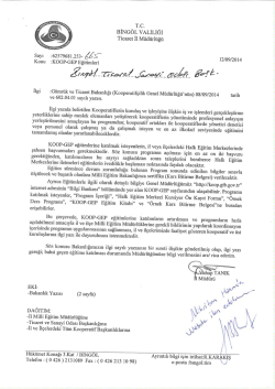 T.C. V BİNG&Ouml;L vALİLİGİ - Bing&ouml;l Ticaret ve Sanayi Odası