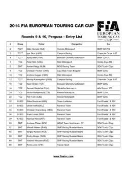 2014_ETCC_Entry list_05 Pergusa