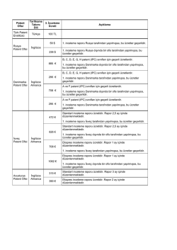 Patent Ofisi - T&uuml;rk Patent Enstit&uuml;s&uuml;