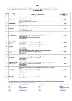 hizmet standartları