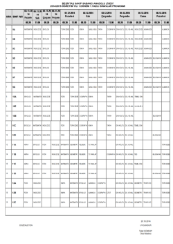 2014-2015 eğitim-&ouml;ğretim d&ouml;nemi 1. d&ouml;nem 1. yazılı sınav tarihleri