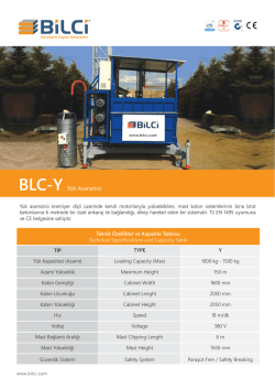 BLC-Y Y&uuml;k Asans&ouml;r&uuml;